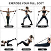 4well Resistance Bands Set 11pcs – Exercise Bands with Handles, Door Anchor & Ankle Straps – Workout Bands for Home Fitness, Strength Training, Pilates & Physical Therapy – 5 Stackable Resistance Levels