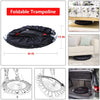 Foldable Fitness Trampoline for Adults – Mini Rebounder for Home Workouts, Cardio, Lymphatic Drainage & Balance Training – Quiet, Portable Indoor Exercise Trampoline