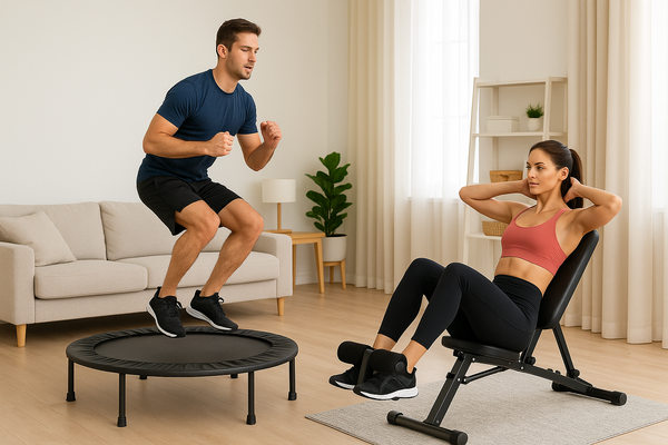 How to Stay Fit at Home with a Foldable Trampoline and Full Body Workout Machine