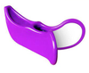 Purple hip and butt muscle trainer with oval loop handle and curved base