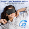 Cooling Eye Mask for Dark Circles Puffiness - Fsa Eligible Items Hsa, Cold Compress for Puffy Eyes Migraines Headache Sleeping After Surgery, Gentle Weighted Travel Essentials Gel Ice Pack (Black)