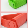 Elastic resistance pull rope band, green loop handle on ribbed elastic band