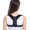 Adjustable back posture corrector belt, black harness with front buckle