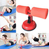 Red foam suction sit-up bar with dual pads and black suction base