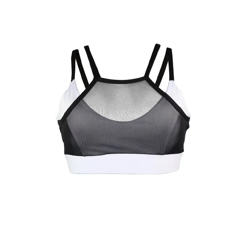 Hollow Out Mesh Sport Bra