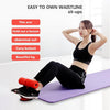 Purple foam dual-roller suction bar on a workout mat during sit-ups