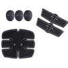 EMS abdominal stimulator electrode pads: round controllers and flexible strip pads