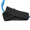 Black fabric resistance strap with adjustable woven texture