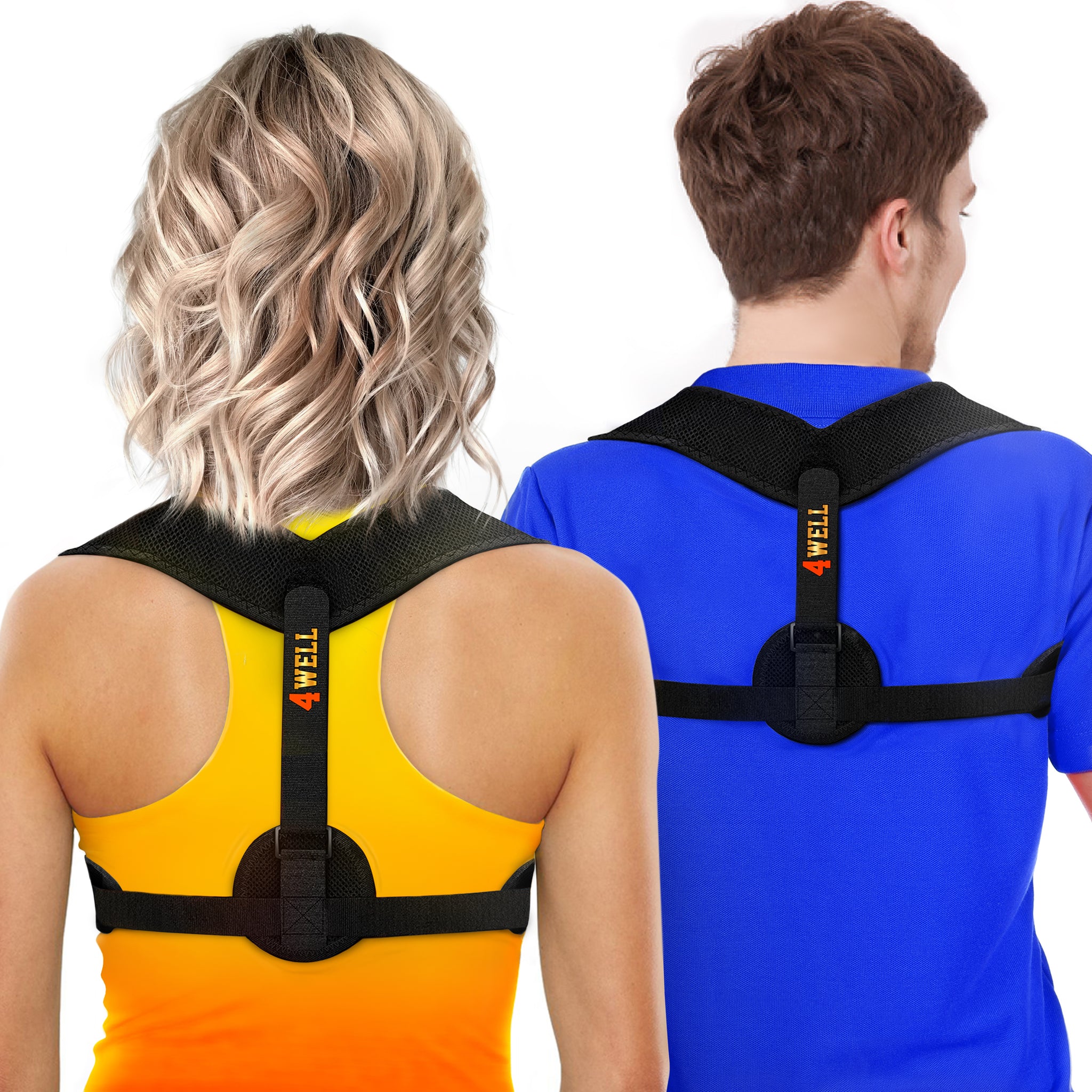 4WELL Posture Corrector For Women Men Effective and Comfortable Adjustable Posture  Correct Brace Back Brace Posture Brace Clavicle Support Brace Posture  Support Upper Back Pain Relief