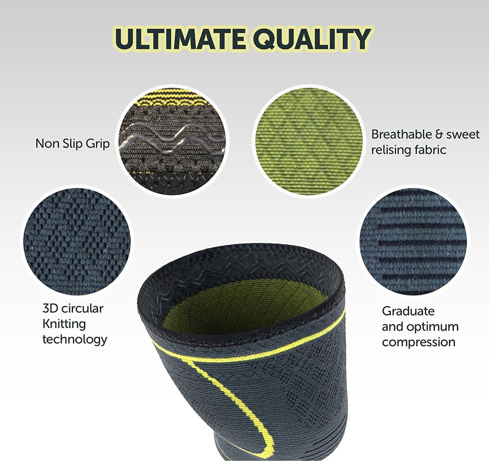 Ultimate Quality Knee Compression Support Sleeve - 4well